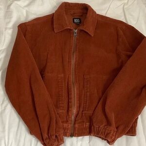 BDG Rust Corduroy Bomber Jacket